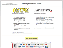 Tablet Screenshot of instytut.odkrywca.pl